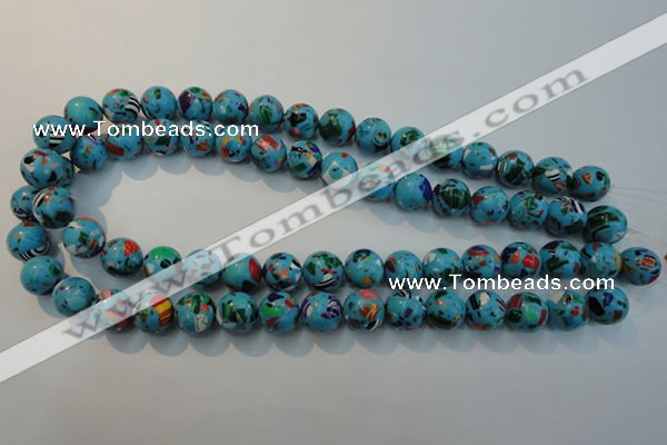 CTU2004 15.5 inches 12mm round synthetic turquoise beads