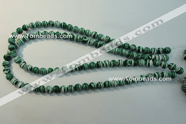 CTU2042 15.5 inches 8mm round synthetic turquoise beads