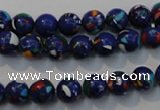 CTU2072 15.5 inches 8mm round synthetic turquoise beads