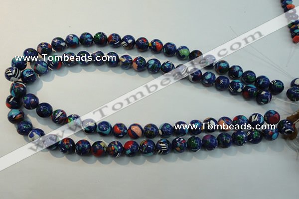 CTU2073 15.5 inches 10mm round synthetic turquoise beads