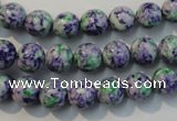 CTU2152 15.5 inches 8mm round synthetic turquoise beads