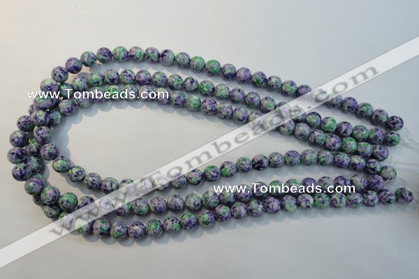 CTU2152 15.5 inches 8mm round synthetic turquoise beads