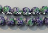 CTU2153 15.5 inches 10mm round synthetic turquoise beads