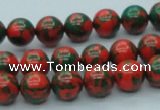 CTU216 16 inches 10mm round imitation turquoise beads wholesale