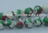 CTU225 16 inches 10mm round imitation turquoise beads wholesale