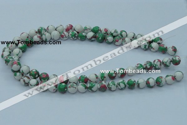 CTU225 16 inches 10mm round imitation turquoise beads wholesale