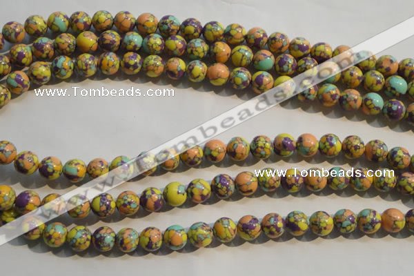 CTU2324 15.5 inches 12mm round synthetic turquoise beads