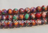 CTU2341 15.5 inches 6mm round synthetic turquoise beads