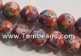 CTU2344 15.5 inches 12mm round synthetic turquoise beads