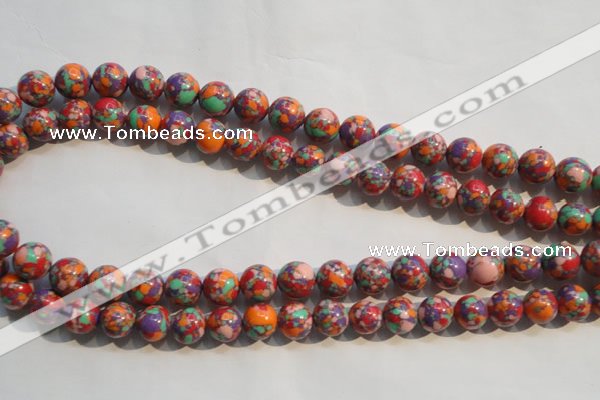 CTU2344 15.5 inches 12mm round synthetic turquoise beads