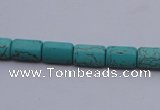 CTU24 15.5 inches 10*15mm rectangle blue turquoise beads Wholesale