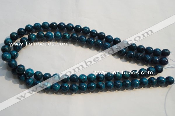 CTU2413 15.5 inches 10mm round synthetic turquoise beads