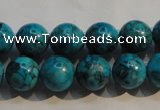 CTU2414 15.5 inches 12mm round synthetic turquoise beads