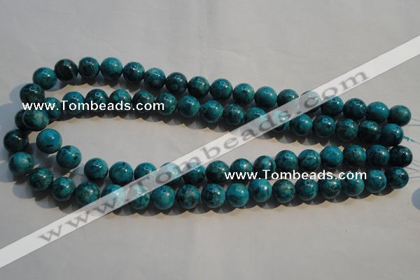 CTU2414 15.5 inches 12mm round synthetic turquoise beads