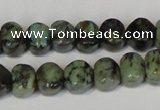 CTU2460 15.5 inches 6*6mm pumpkin African turquoise beads wholesale