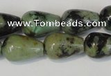 CTU2465 15.5 inches 7*10mm teardrop African turquoise beads wholesale