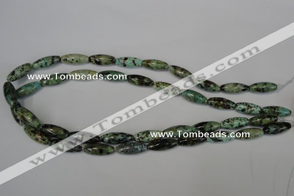 CTU2468 15.5 inches 8*20mm rice African turquoise beads wholesale