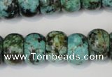 CTU2471 15.5 inches 10*14mm rondelle African turquoise beads wholesale