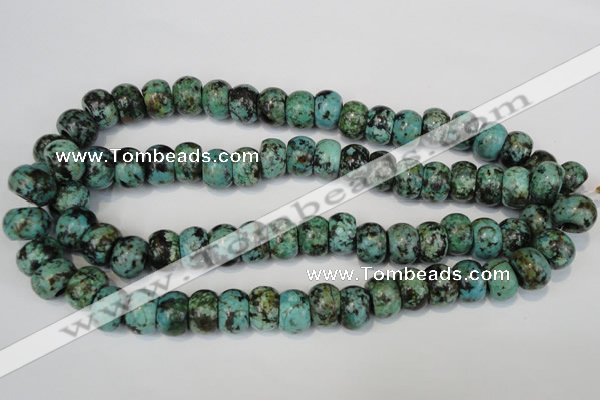 CTU2471 15.5 inches 10*14mm rondelle African turquoise beads wholesale