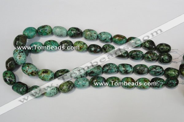 CTU2473 15.5 inches 13*18mm nuggets African turquoise beads wholesale