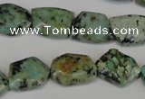 CTU2482 15.5 inches 12*16mm - 13*18mm freeform African turquoise beads