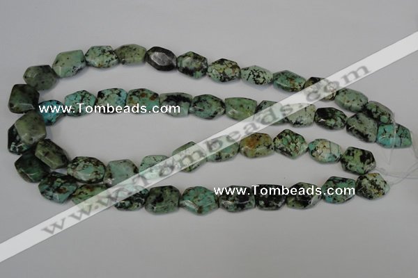 CTU2482 15.5 inches 12*16mm - 13*18mm freeform African turquoise beads