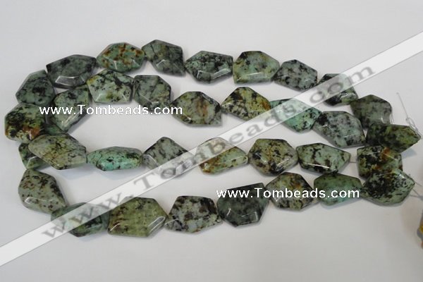 CTU2483 15.5 inches 12*18mm - 22*27mm freeform African turquoise beads