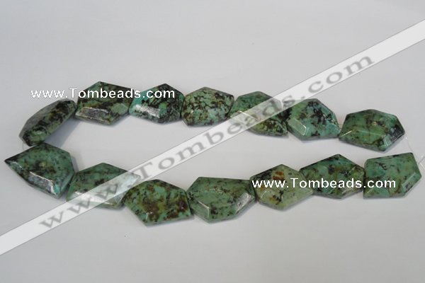 CTU2484 15.5 inches 20*28mm - 24*32mm freeform African turquoise beads