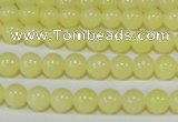 CTU2515 15.5 inches 4mm round synthetic turquoise beads