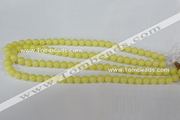 CTU2517 15.5 inches 8mm round synthetic turquoise beads