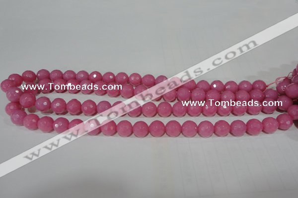 CTU2558 15.5 inches 10mm faceted round synthetic turquoise beads