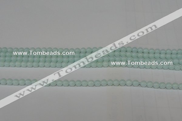 CTU2563 15.5 inches 4mm round synthetic turquoise beads