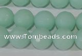 CTU2577 15.5 inches 16mm faceted round synthetic turquoise beads