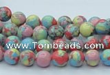 CTU259 16 inches 8mm round imitation turquoise beads wholesale