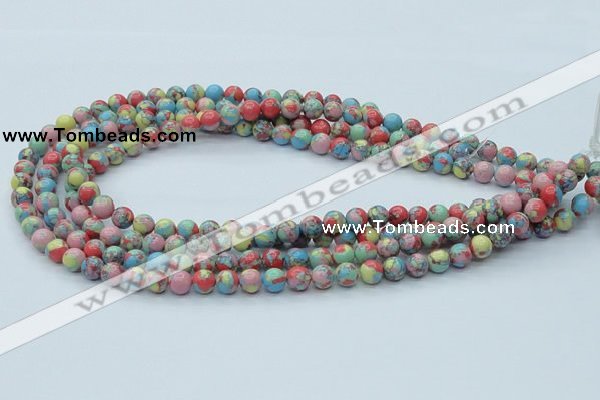 CTU259 16 inches 8mm round imitation turquoise beads wholesale