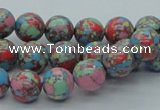 CTU260 16 inches 10mm round imitation turquoise beads wholesale