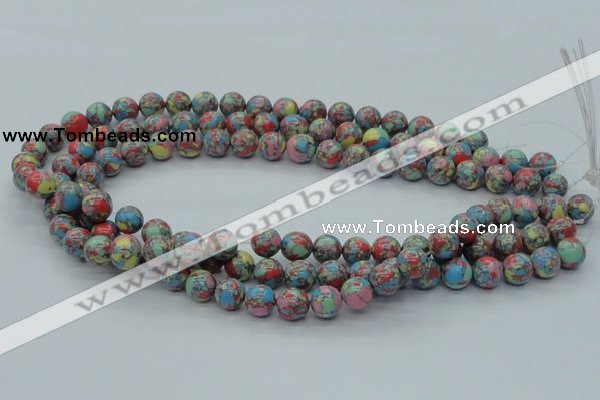 CTU260 16 inches 10mm round imitation turquoise beads wholesale