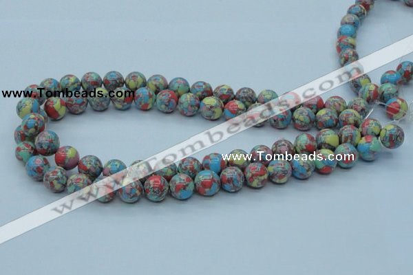 CTU261 16 inches 12mm round imitation turquoise beads wholesale