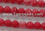 CTU2611 15.5 inches 6mm round synthetic turquoise beads