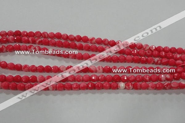 CTU2621 15.5 inches 6mm faceted round synthetic turquoise beads