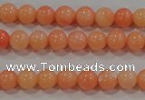 CTU2631 15.5 inches 4mm round synthetic turquoise beads