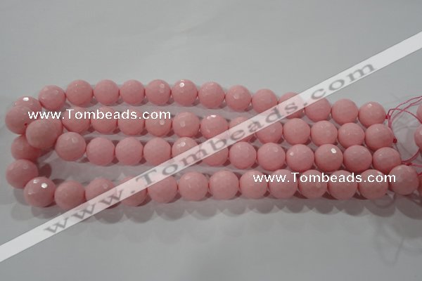 CTU2683 15.5 inches 12mm faceted round synthetic turquoise beads