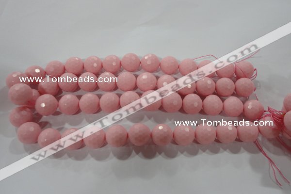 CTU2685 15.5 inches 16mm faceted round synthetic turquoise beads