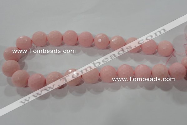 CTU2687 15.5 inches 20mm faceted round synthetic turquoise beads