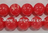 CTU2735 15.5 inches 14mm round synthetic turquoise beads