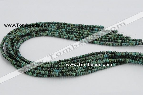 CTU404 15.5 inches 2*4mm rondelle African turquoise beads wholesale