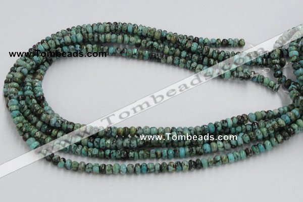 CTU405 15.5 inches 3*6mm rondelle African turquoise beads wholesale