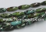 CTU408 15.5 inches 5*13mm rice African turquoise beads wholesale