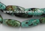 CTU409 15.5 inches 8*12mm rice African turquoise beads wholesale