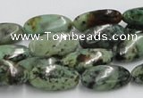 CTU414 15.5 inches 10*18mm oval African turquoise beads wholesale